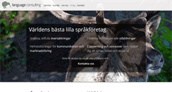 Desktop Screenshot of languageconsulting.se